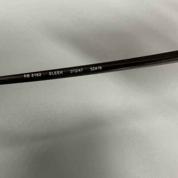 Ray-Ban RB3162 Sleek 012/47 Sunglasses Brown Metal 52-19 Flex Hinge Polarized - Picture 14 of 16